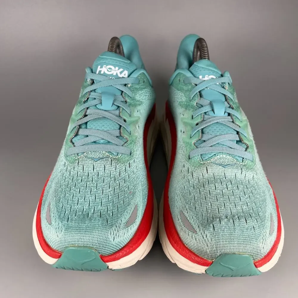 Hoka One One Clifton 8 Women's Size 9 B Blue Running Shoe Athletic Sneakers GUC